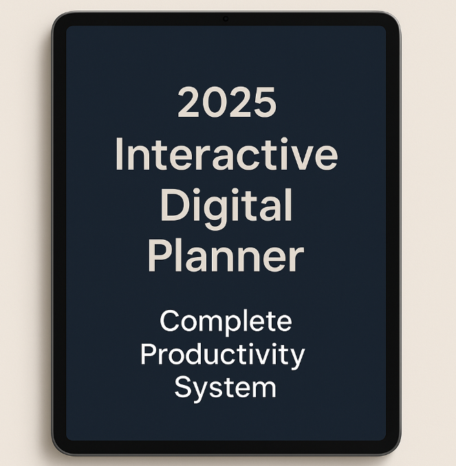 Advanced Digital Life Planner – All-in-One System for Productivity, Goal Setting & Daily Focus (2025 Edition)